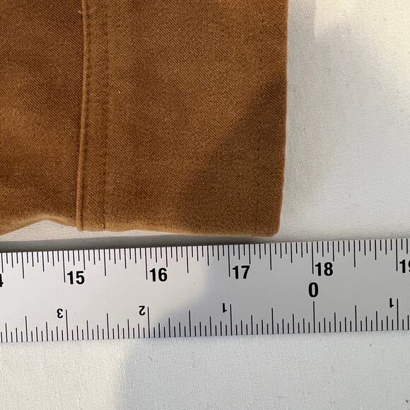 Rafaella Faux Suede Button Down Jacket Women's 16 Belted Tan Moleskin - Picture 10 of 10